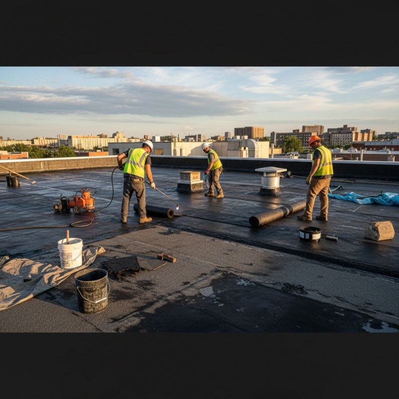Single Ply Roof Repair detail